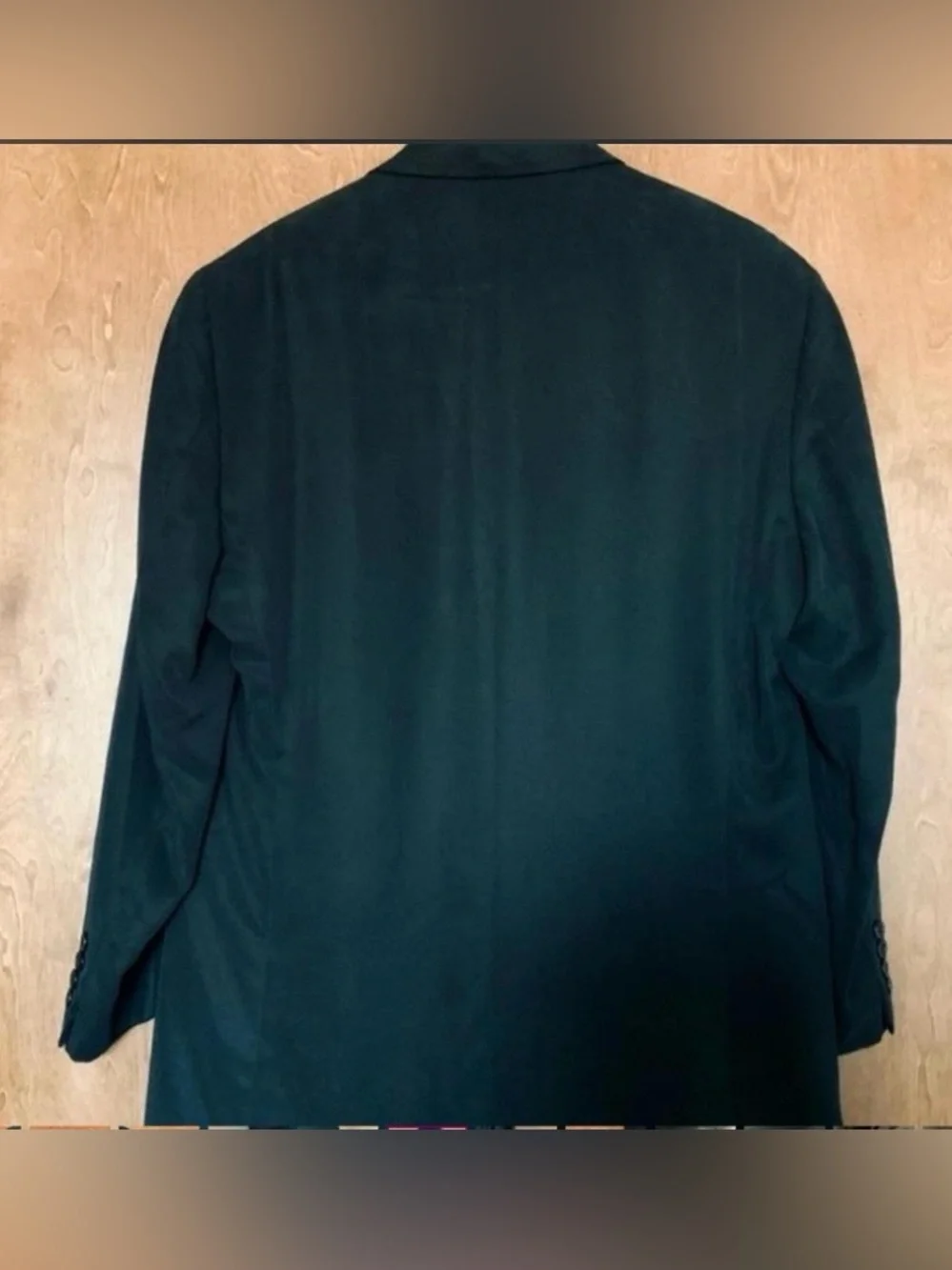 Vintage Lauren Ralph Lauren Mens Size 42R Black Sport Coat Blazer Made In Canada